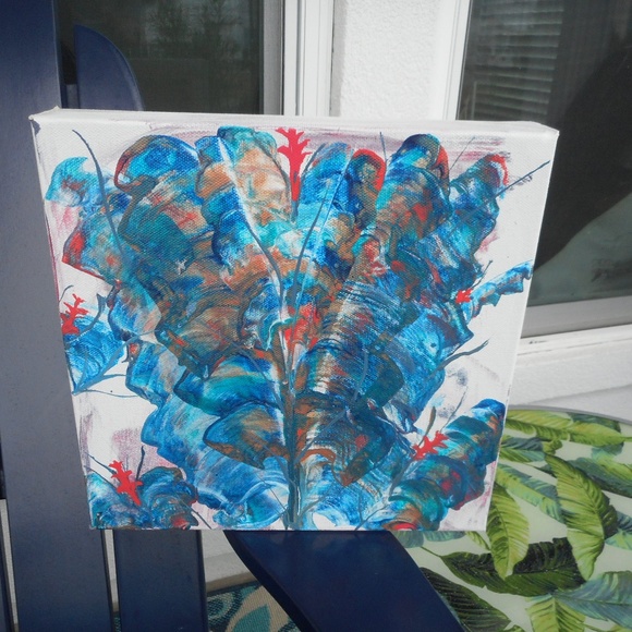 Acrylic Painting, That Weird Tropic Vibe, 10x10 - Picture 8 of 8